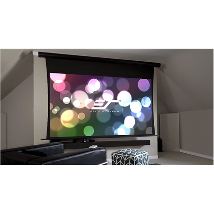 ELITE SCREENS plátno elektrické motorové 120" (305cm)/ 16:9/149,6×265,7cm/ hliníkový case černý/10" drop/MaxWhite FG
