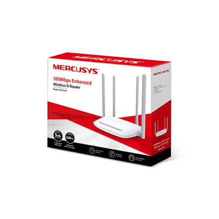Mercusys MW325R wireless router Single-band (2.4 GHz) Fast Ethernet White