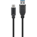 Goobay 71221 USB-C to USB A 3.0 cable, black, 2m | Goobay | USB-C to USB-A USB-C male | USB 3.0 male (type A)-1