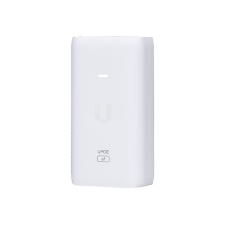 U-POE is designed to power 802.3af PoE devices. U-POE-AF delivers up to 15W of PoE that can be used to power U6-Lite-EU and other 802.3af devices, while also protecting against electrical surges (ESD)