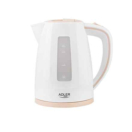Bouilloire électrique Adler AD 1264 1,7 L 2200 W Noisette, Blanc