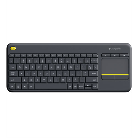 LOGITECH K400 Plus Wireless Touch Keyboard - BLACK - US INT'L