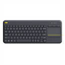 LOGITECH K400 Plus Wireless Touch Keyboard - BLACK - US INT'L
