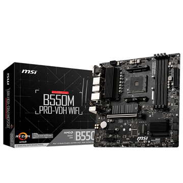 PLACA de BAZA MSI "B550M PRO-VDH WIFI", skt AM4, mATX, AMD B550, 4 x DDR4, max. 128 GB, 4 x SATA, 2 x M.2, 7.1, "B550M PRO-VDH WIFI"