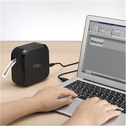 Brother PT-P710BT CUBE Plus USB/Bluetooth Label Maker, Black