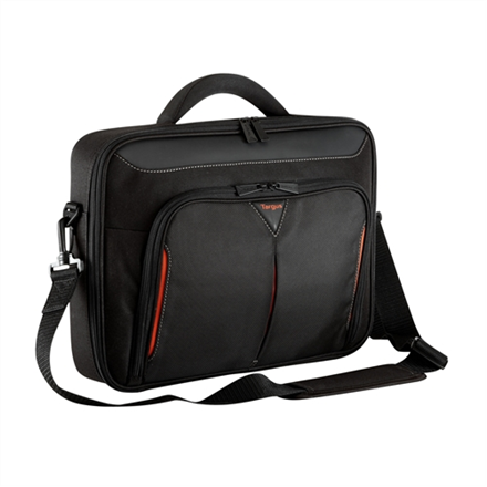 Targus | Classic+ | Convient aux ordinateurs jusqu'à 15,6 pouces | Messenger - Porte-documents | Noir/Rouge | Bandoulière