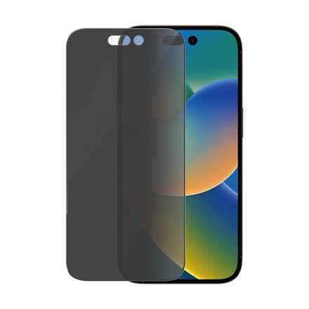 PanzerGlass | Protection d'écran | Apple | iPhone 14 Pro | Verre | Noir | Ajustement ultra-large | Confidentialité