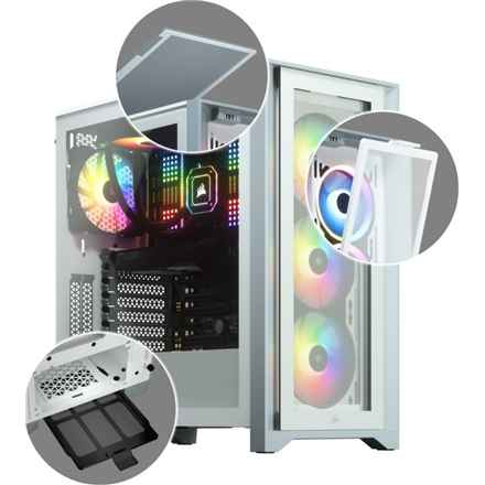 CORSAIR iCUE 4000X Temp Glass Mid case