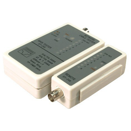 Logilink | Cable tester for RJ45 and BNC with remote unit