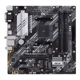 Asus | PRIME B550M-A WIFI II | Processor family AMD | Processor socket AM4 | DDR4 DIMM | Memory slots 4 | Supported hard disk drive interfaces SATA, M.2 | Number of SATA connectors 4 | Chipset AMD B550 | microATX
