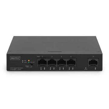 Digitus | Commutateur Gigabit PoE 4 ports | DN-95330-1 | Non géré | Bureau