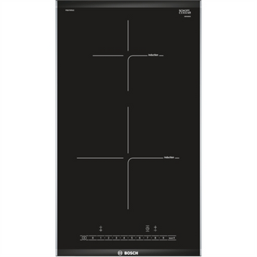 Table de cuisson bosch pib375fb1e noir acier inoxydable encastrable table de cuisson à induction 2 zones