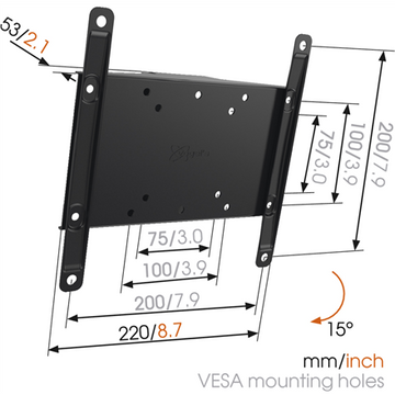 Vogels | Wall mount | MA2010-A1 Tilt | Tilt | 26-40 " | Maximum weight (capacity) 30 kg | Black
