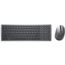 Dell  clavier et souris  km7120w  ensemble clavier et souris  sans fil  piles incluses  anglais/anglais  bluetooth  gris titane  connexion sans fil