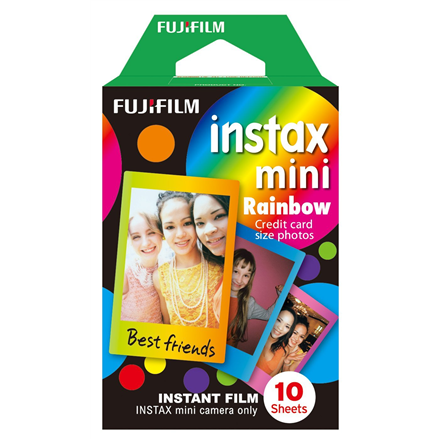 Fujifilm instax mini 1x10 arc-en-ciel