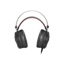 Casque gaming Natec Genesis Neon 360 avec microphone, LED, vibration, noir et rouge