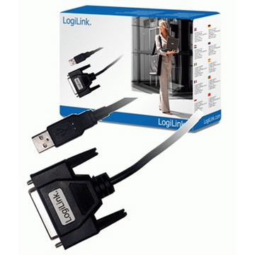 Logilink | USB 2.0 adapter to Paralel (LPT) DB25 , 1,8m | USB-A to LPT USB A male | DB25 - 0