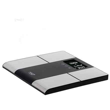 Adler | Pèse-personne avec analyseur | AD 8165 | Poids maximal (capacité) 225 kg | Précision 100 g | Mesure de l'indice de masse corporelle (IMC) | Acier inoxydable/Noir