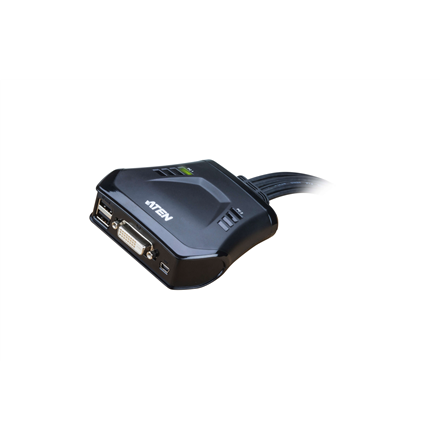 Commutateur KVM Aten 2 ports USB DVI avec sélecteur de port distant | Aten | Sélecteur de port distant | Commutateur KVM 2 ports USB DVI avec sélecteur de port distant