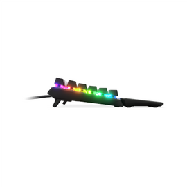SteelSeries Apex 5 Gaming Keyboard, US Layout, Wired, Black SteelSeries Apex 5 Gaming keyboard Hybrid blue mechanical gaming switches guaranteed for 20 million keypresses, OLED Smart Display displays profiles, game info, Discord messages, and more, Aircra