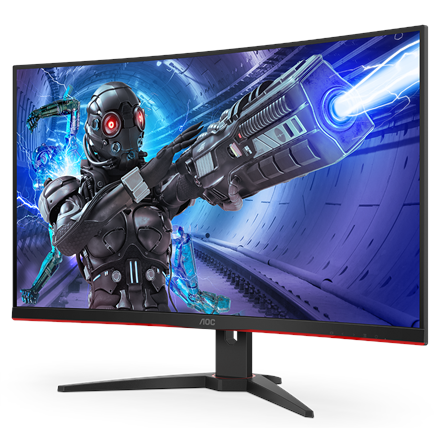 AOC | Curved Gaming Monitor | C32G2ZE | 31.5 " | VA | FHD | 16:9 | 240 Hz | 1 ms | 1920 x 1080 | 300 cd/m² | Headphone out (3.5mm) | HDMI ports quantity 2 | Black | Warranty 36 month(s)