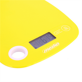 Mesko | Kitchen scale | MS 3159y | Maximum weight (capacity) 5 kg | Graduation 1 g | Display type LCD | Yellow - 0