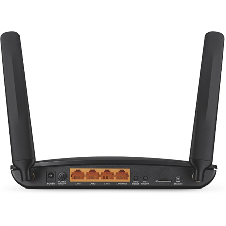 TP-Link Archer MR200 wireless router Fast Ethernet Dual-band (2.4 GHz / 5 GHz) 4G Black