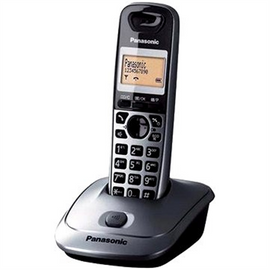 Panasonic KX-TG2511FXMTéléphone sans fil DECT avec écran LCD rétroéclairé, mains-libres, noir - 0