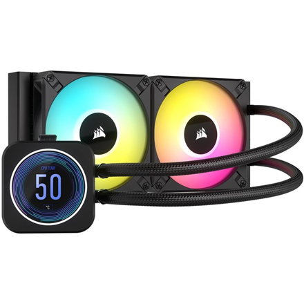 Corsair CW-9060074-WW computer cooling system Processor All-in-one liquid cooler 12 cm Black 1 pc(s)