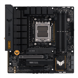 Asus | TUF GAMING B650M-PLUS WIFI | Processor family AMD | Processor socket AM5 | DDR5 DIMM | Memory slots 4 | Supported hard disk drive interfaces SATA, M.2 | Number of SATA connectors 4 | Chipset AMD B650 | micro-ATX