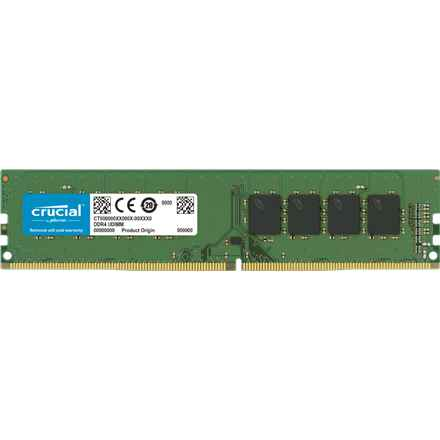Mémoire DDR4-3200 UDIMM CL22 Crucial 8 Go (8 Gbit/16 Gbit)