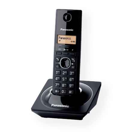 Téléphone DECT noir, KX-TG1711FXB, Panasonic « KX-TG1711FXB » (timbre vert 0,8 lei)