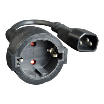 Gembird PC-SFC14M-01 power adapter IEC320 C14 -> SCHUKO (F) on a 15 cm cable