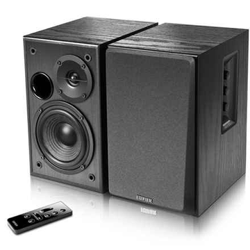 ENCEINTES EDIFIER 2.0, RMS : 42 W (2 x 21 W), Bluetooth, télécommande sans fil, volume, noir, « R1580MB » (timbre vert 11,00 lei)