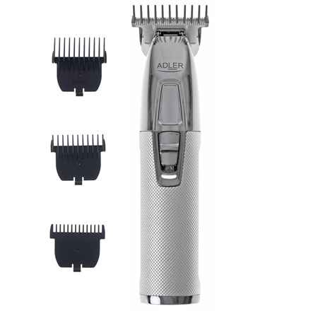 Tondeuse à barbe Adler AD 2836S à piles 4 6 mm Argent