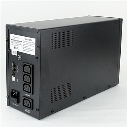 Gembird ups-pc-1202ap onduleur line-interactive 12 kva 720 w 4 prises secteur