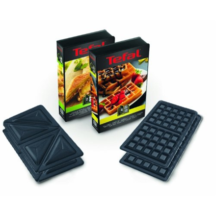 TEFAL | SW852D12 | Appareil à croque-monsieur | 700 W | Nombre de plaques : 2 | Nombre de pâtisseries : 2 | Acier inoxydable