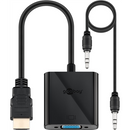 Goobay | HDMI/VGA adapter, nickel plated | 68793 | Black | HDMI male (type A) | VGA female (15-pin)-1
