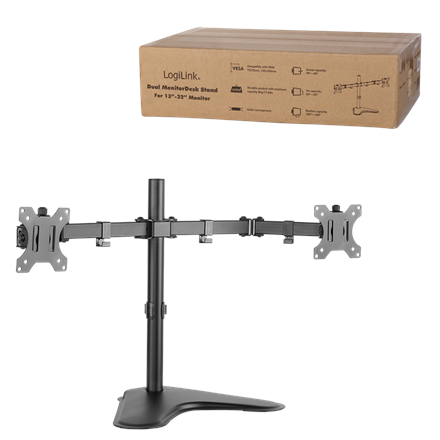 Logilink | Desk Mount | BP0045 | 13-32 " | Maximum weight (capacity) 8 kg | Black