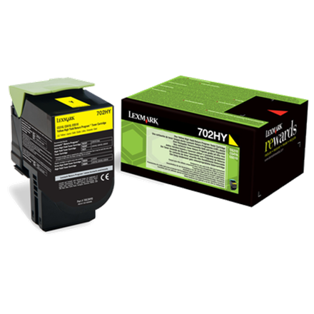 Lexmark 702HY R toner cartridge 1 pc(s) Original Yellow