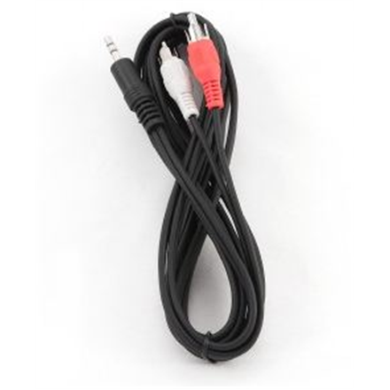 Gembird 2.5m, 3.5mm/2xRCA, M/M audio cable Black, Red, White