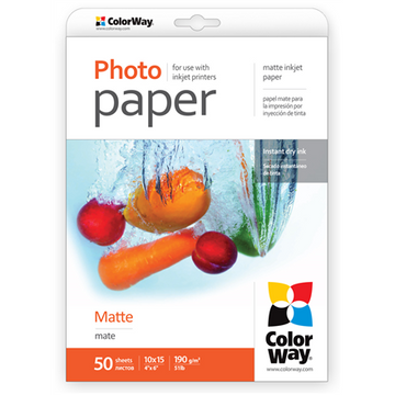 190 g/m²  10x15  papier photo mat