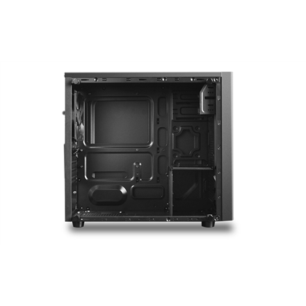 DeepCool MATREXX 30, Mini-tour, Mini-ITX/Micro-ATX, 1 port USB 2.0, 1 port USB 3.0, 1 port audio, 1 port micro, 1 ventilateur noir préinstallé de 120 mm, verre trempé, panneau grillagé, DP-MATX-MATREXX30