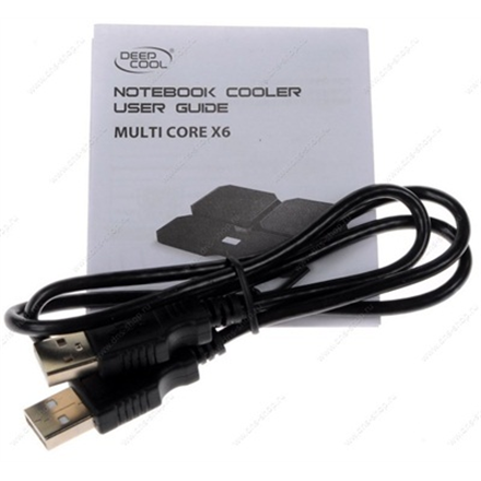 Support de refroidissement pour ordinateur portable DeepCool MULTI CORE X6 39,6 cm (15,6") Noir