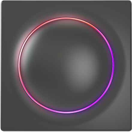 Interrupteur électrique intelligent Fibaro FGWDSEU-221-8 Noir