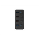 Natec USB 3.0 HUB, Mantis 2, 4-Port, On/Off with AC Adapter | Natec | 4 Port Hub With USB 3.0 | Mantis NHU-1557 | Black