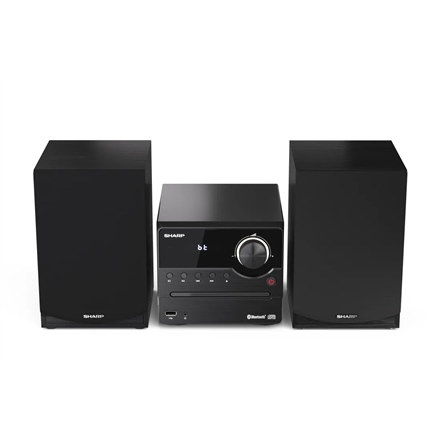 Sharp XL-B512(BK) Hi-Fi Micro System, CD/FM/USB/Bluetooth v5.0, 45W, Black Sharp | Hi-Fi Micro System | XL-B512(BK) | USB port | AUX in | Bluetooth | CD player | Black | FM radio | Wireless connection