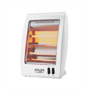 Adler | Heater | AD 7709 | Halogen Heater | 800 W | Number of power levels 2 | White
