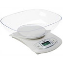 Adler AD 3137 Kitchen scales, Capacity 5 kg , Graduation 1g, Big LCD Display, Auto-zero/Auto-off, Large bowl, White | Adler | Adler AD 3137 | Maximum weight (capacity) 5 kg | Graduation 1 g | Display type LCD | White-1
