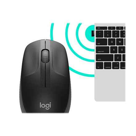 Souris optique sans fil RF Logitech M190 1000 DPI ambidextre